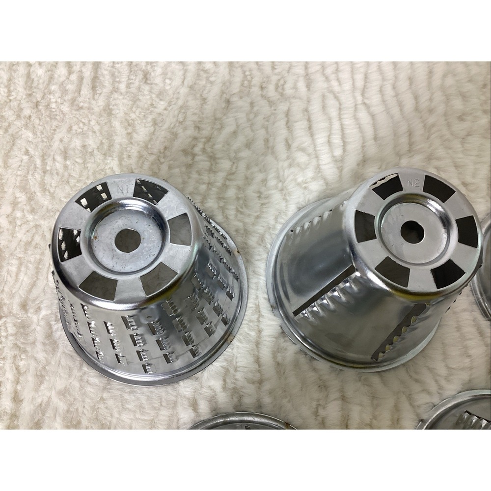 Set of 5 Rival Cones for Vintage Grind-O-Matic N1 - N5 Metal Meat Cheese - Picture 2 of 9